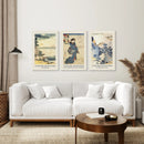 Utagawa Kuniyoshi Woodblock Painting Prints by Wall Art Set