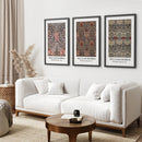 William Morris Floral Museum Exhibition Painting by Wall Art Set