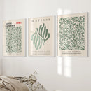 William Morris Sage Green Botanical Poster Set by Wall Art Set