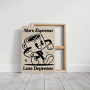Caffeinated Cheer - Retro Coffee Art Print