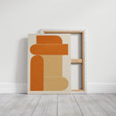 Terracotta Stack – Modern Geometric Abstract Print