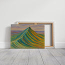 Aurora Ridge – Abstract Rainbow Mountain Landscape