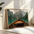Rustic Mountain Lake Adventure Art Print