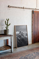 Monochrome Majesty – Black & White Alpine Mountain Print