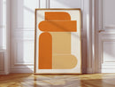 Terracotta Stack – Modern Geometric Abstract Print