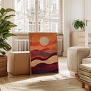 Sunset Serenade - Vibrant Abstract Canvas Art