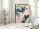 Mystic Waves - Abstract Marble Canvas Art