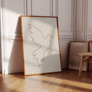 Minimalist Dove Line Art Print