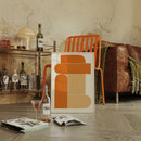 Terracotta Stack – Modern Geometric Abstract Print
