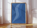 Serene Blue Abstract Art Print