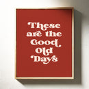 Vintage Vibes - Retro Typography Art Print