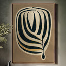 Earthy Elegance - Minimalist Leaf Canvas Art