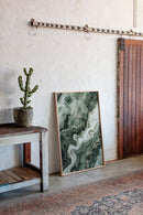 "Emerald Dreams" - Abstract Green Marble Art Print