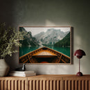 Rustic Mountain Lake Adventure Art Print