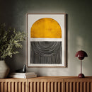 Sunset Log - Minimalist Geometric Art