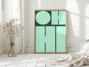 Mint Harmony - Modern Geometric Wall Art