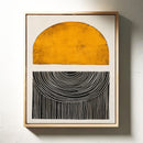 Sunset Log - Minimalist Geometric Art