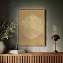 Elegant Leaf Mandala Art Print
