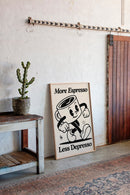 Caffeinated Cheer - Retro Coffee Art Print