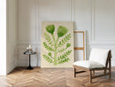 Elegant Green Botanical Watercolor Art Print
