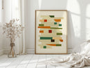 “Stacked Harmony” – Mid-Century Modern Geometric Art Print