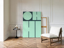 Mint Harmony - Modern Geometric Wall Art