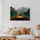 Rustic Mountain Lake Adventure Art Print