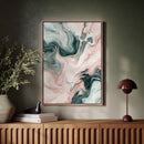 Mystic Waves - Abstract Marble Canvas Art