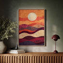 Sunset Serenade - Vibrant Abstract Canvas Art