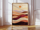 Sunset Dunes - Abstract Landscape Canvas Art