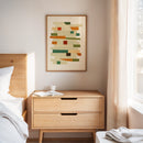 “Stacked Harmony” – Mid-Century Modern Geometric Art Print