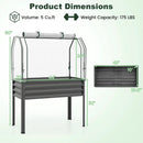 Galvanized Raised Garden Bed with Legs and Greenhouse Cover for Vegetable Flower by DirectDeals