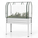 Galvanized Raised Garden Bed with Legs and Greenhouse Cover for Vegetable Flower by DirectDeals
