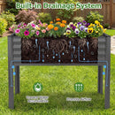 Galvanized Raised Garden Bed with Legs 46" x 24" x 31" Metal Elevated Planter Box by LJGDeals
