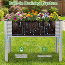 Galvanized Raised Garden Bed with Legs 46" x 24" x 31" Metal Elevated Planter Box by LJGDeals