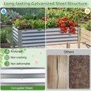 Galvanized Raised Garden Bed with Legs 46" x 24" x 31" Metal Elevated Planter Box by LJGDeals