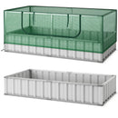Galvanized Raised Garden Bed with Greenhouse Cover by LJGDeals
