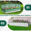 Galvanized Raised Garden Bed with Greenhouse Cover by LJGDeals