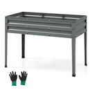 Galvanized Raised Garden Bed Elevated Planter Box with Legs and Drainage Hole by LJGDeals