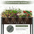 Galvanized Raised Garden Bed Elevated Planter Box with Legs and Drainage Hole by DirectDeals