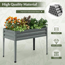 Galvanized Raised Garden Bed Elevated Planter Box with Legs and Drainage Hole by LJGDeals