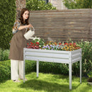 Galvanized Raised Garden Bed Elevated Planter Box with Legs and Drainage Hole by LJGDeals