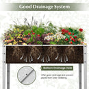 Galvanized Raised Garden Bed Elevated Planter Box with Legs and Drainage Hole by DirectDeals
