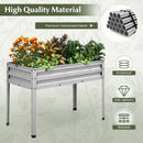 Galvanized Raised Garden Bed Elevated Planter Box with Legs and Drainage Hole by DirectDeals