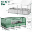 Galvanized Raised Garden Bed with Greenhouse Cover by LJGDeals