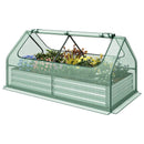 6 x 3 x 3 Feet Galvanized Raised Garden Bed with Greenhouse by LJGDeals