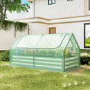 6 x 3 x 3 Feet Galvanized Raised Garden Bed with Greenhouse by LJGDeals
