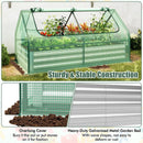 6 x 3 x 3 Feet Galvanized Raised Garden Bed with Greenhouse by LJGDeals