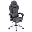 Gaming Chair Height Adjustable Computer Chair with Headrest and Lumbar Support-Gray by LJGDeals