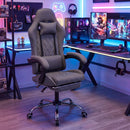 Gaming Chair Height Adjustable Computer Chair with Headrest and Lumbar Support-Gray by LJGDeals